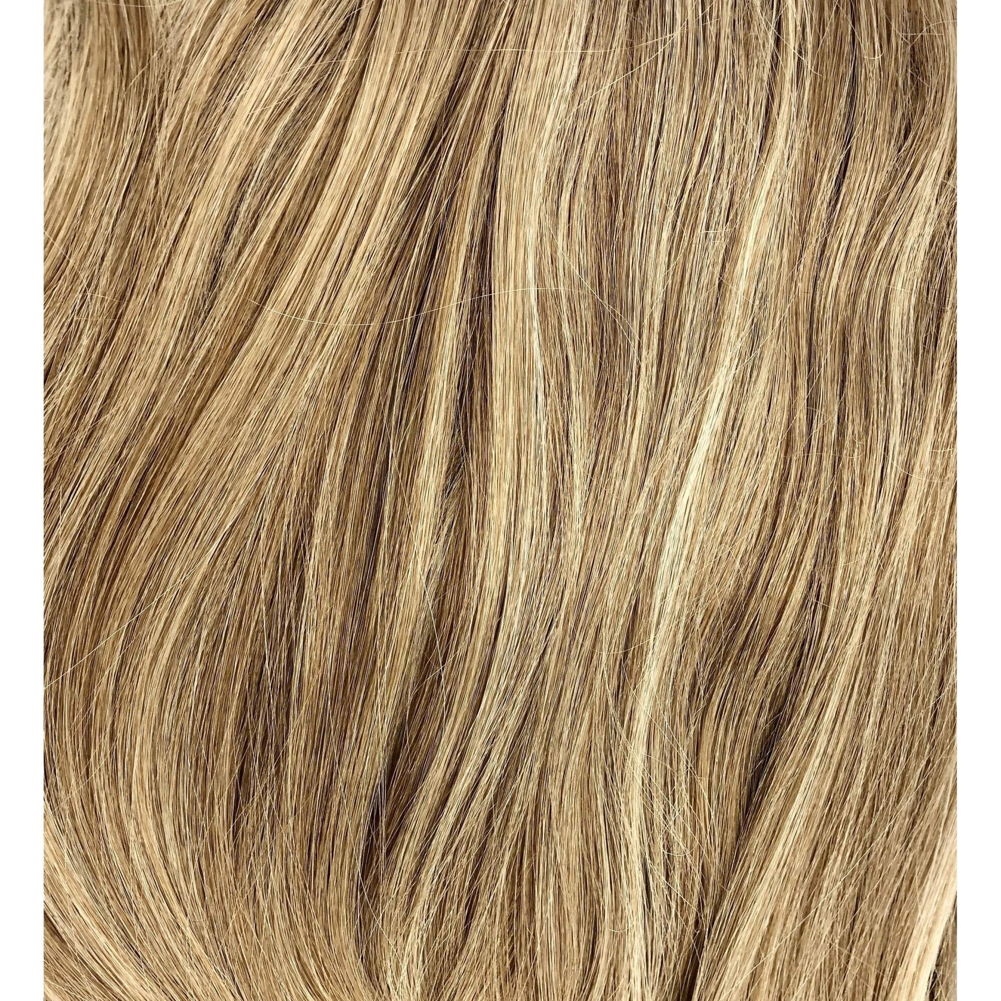 Synthetic Clip-In Hair Extensions in Garnet - Straight Style