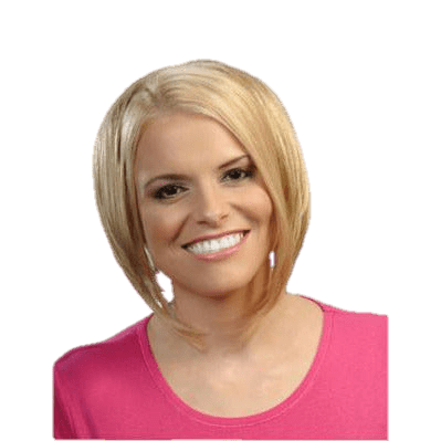 8-inch Topaz blonde and gold synthetic clip-in hair extensions for women.
