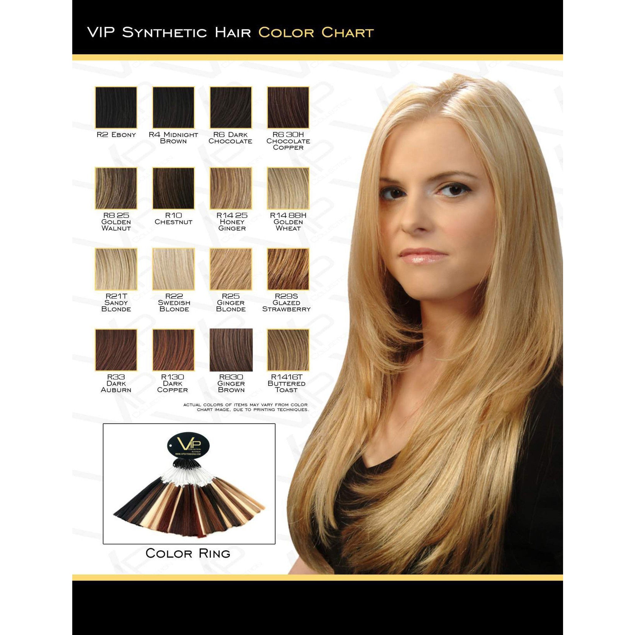 Tulip Style Synthetic Wig - Full Cap Natural Look Hairpiece