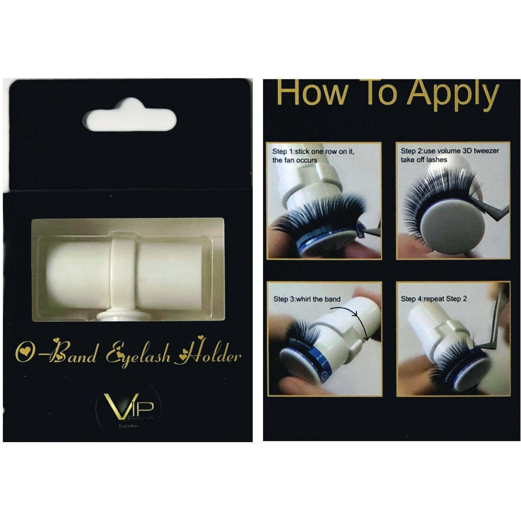 White VIP O-Band Eyelash Extension Holder and Grafting Tool