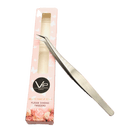 Professional Precision Eyelash Extension Tweezers - Silver/Pink