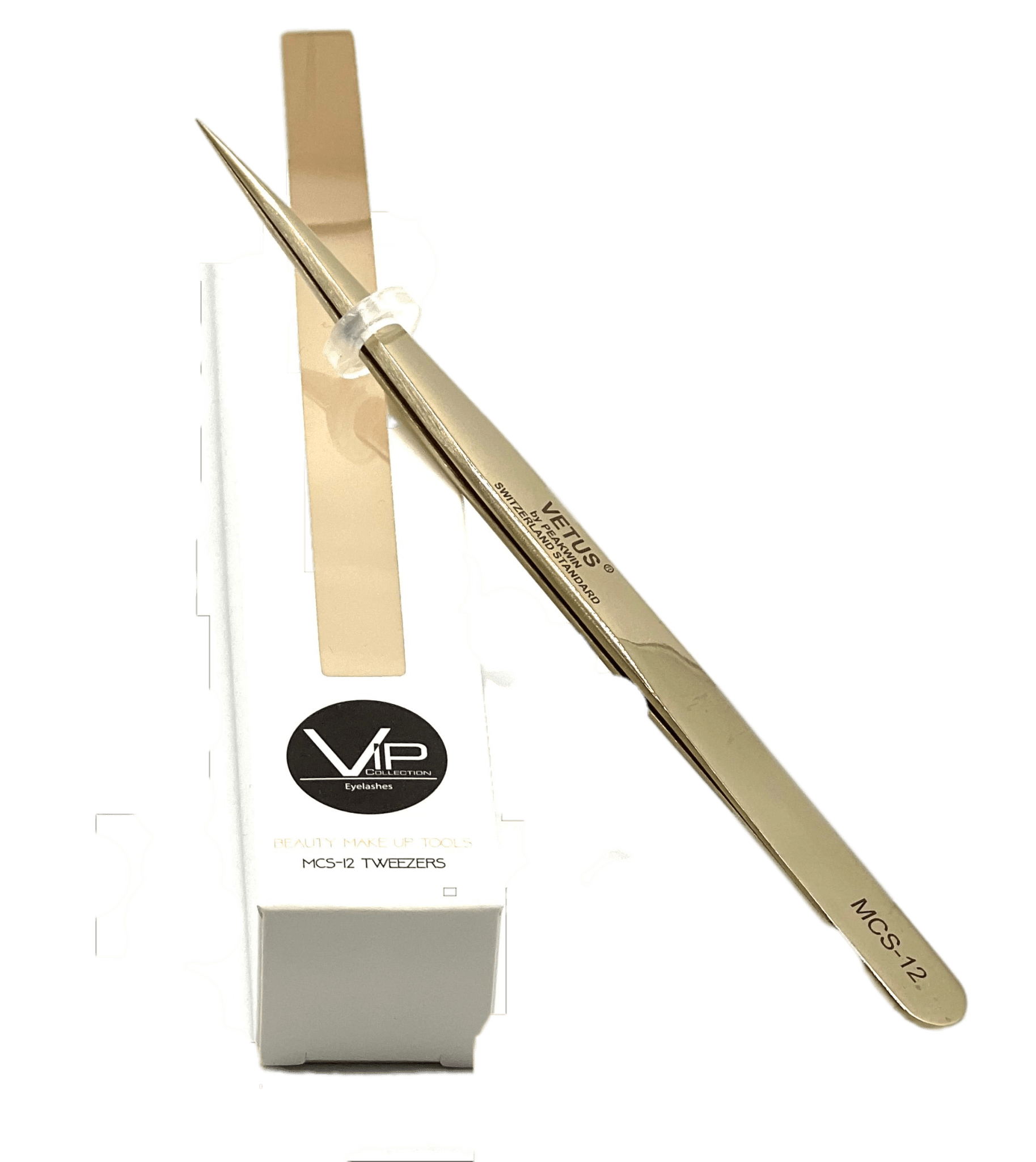 Professional Precision Eyelash Extension Tweezers - Silver
