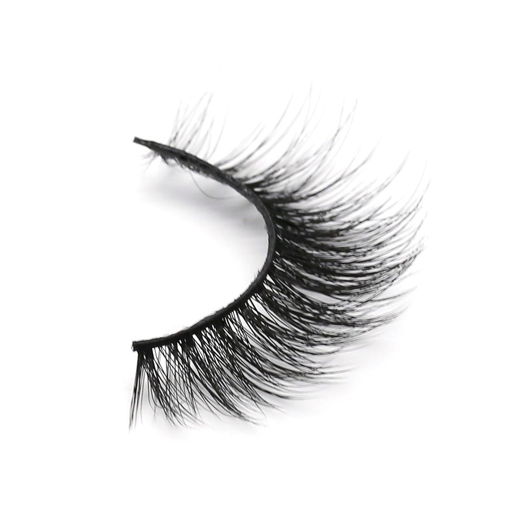 Close-up of VIP 3D Faux Mink false eyelashes on a clean background
