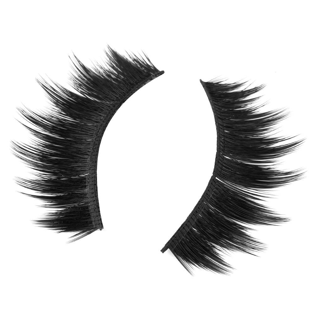 VIP 3D Silk Faux Eyelashes - Jet Black Cruelty-Free Lashes