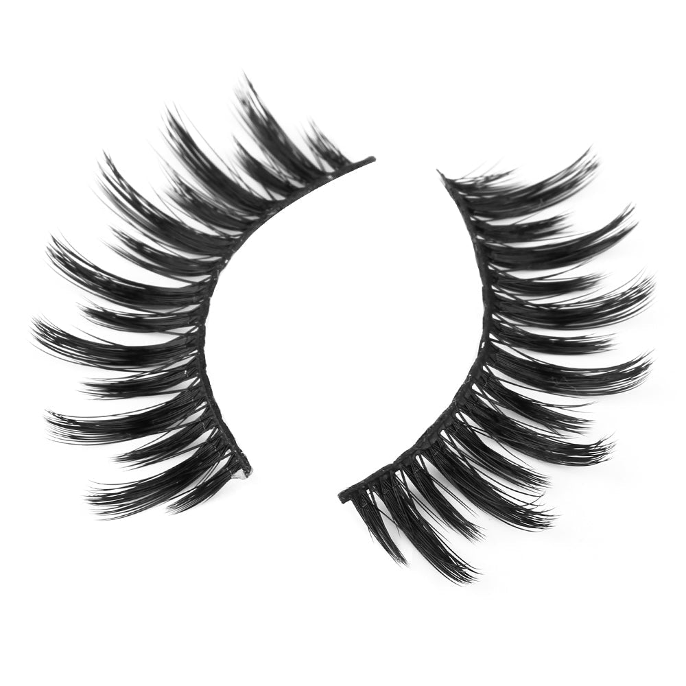 VIP 3D Silk Faux Eyelashes - Jet Black Cruelty-Free Lashes
