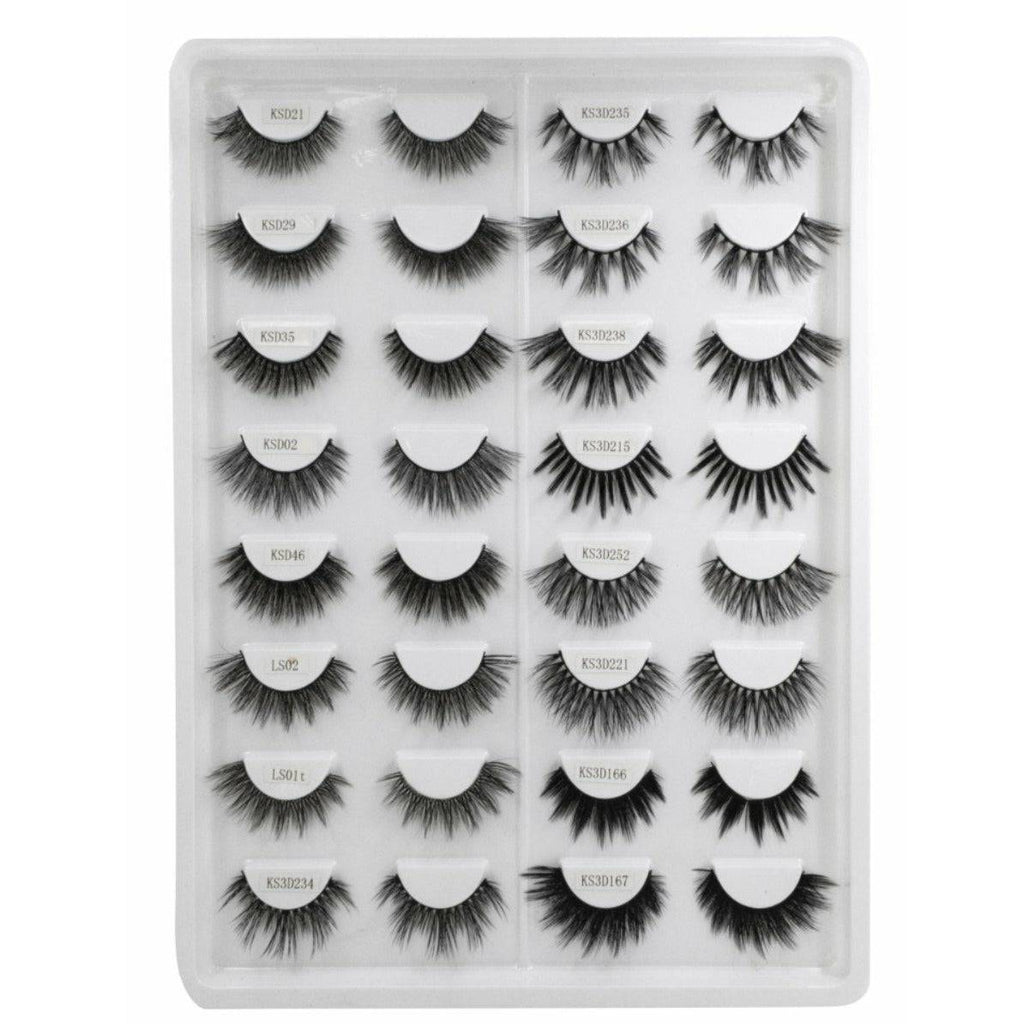 VIP 3D Silk Faux Eyelashes - Jet Black Cruelty-Free Lashes