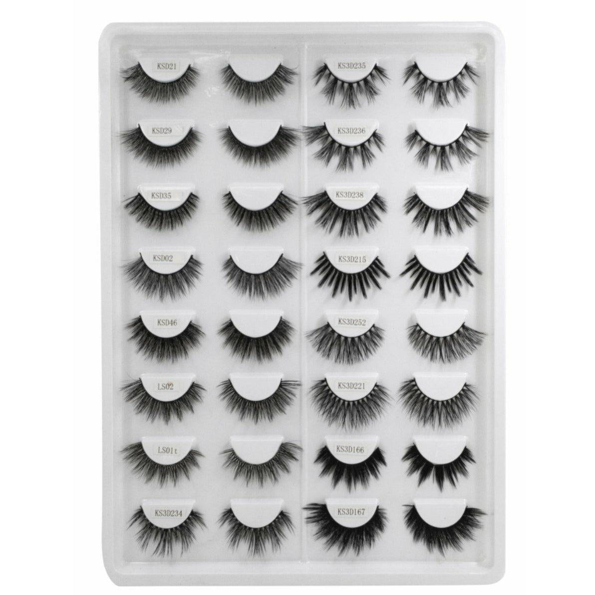 VIP 3D Silk Faux Eyelashes - Jet Black Cruelty-Free Lashes