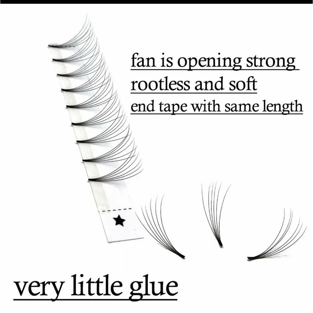 6D Pre Fanned Lash Extensions 12 Lines C Curl 0.07mm Volume Lashes