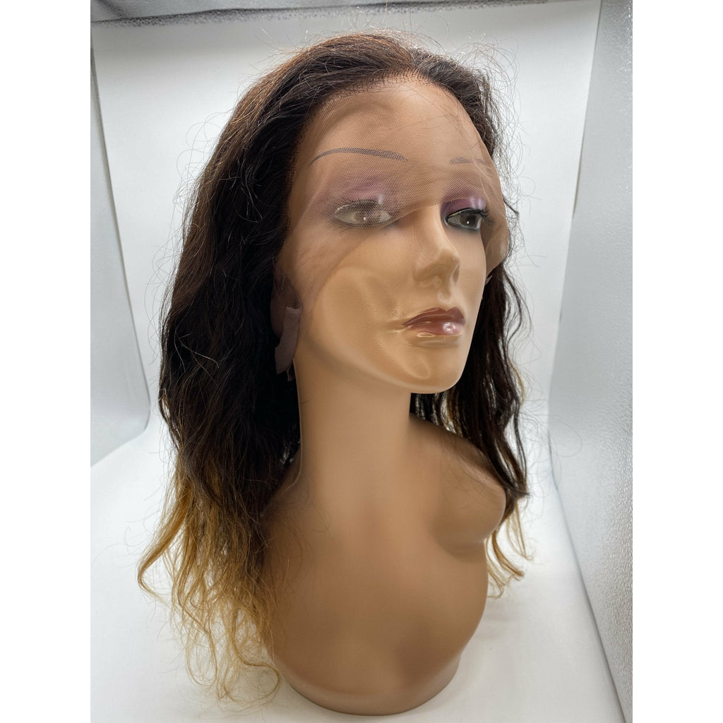 VIP Full Lace Hand Tied Human Hair Wig - Natural Balayage Ombre