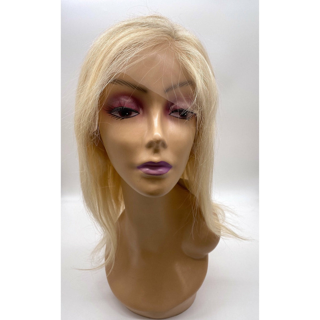 Full Lace Straight Human Hair Wig 150% Density Burgundy Ombre