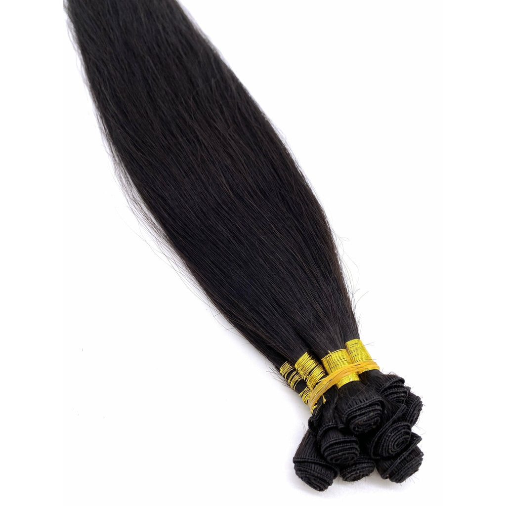 18" Straight Human Hair Hand-Made Extensions