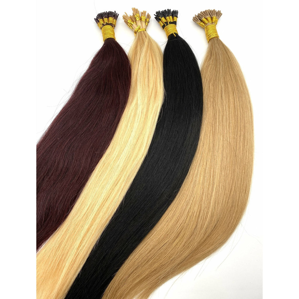 18" Straight I-Tip Hair Extensions - 70g Professional Human Hair