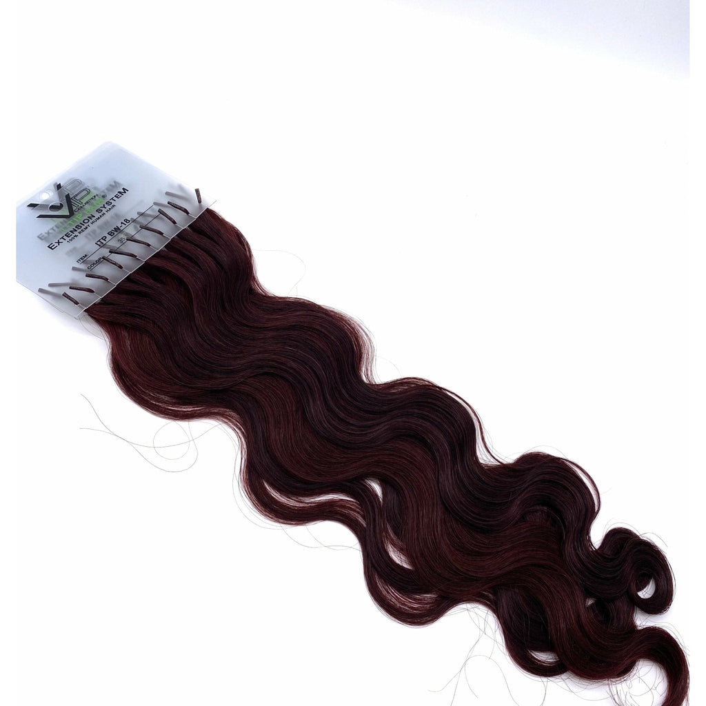 18" Wavy I-Tip Hair Extension System - 100% Remy Human Hair