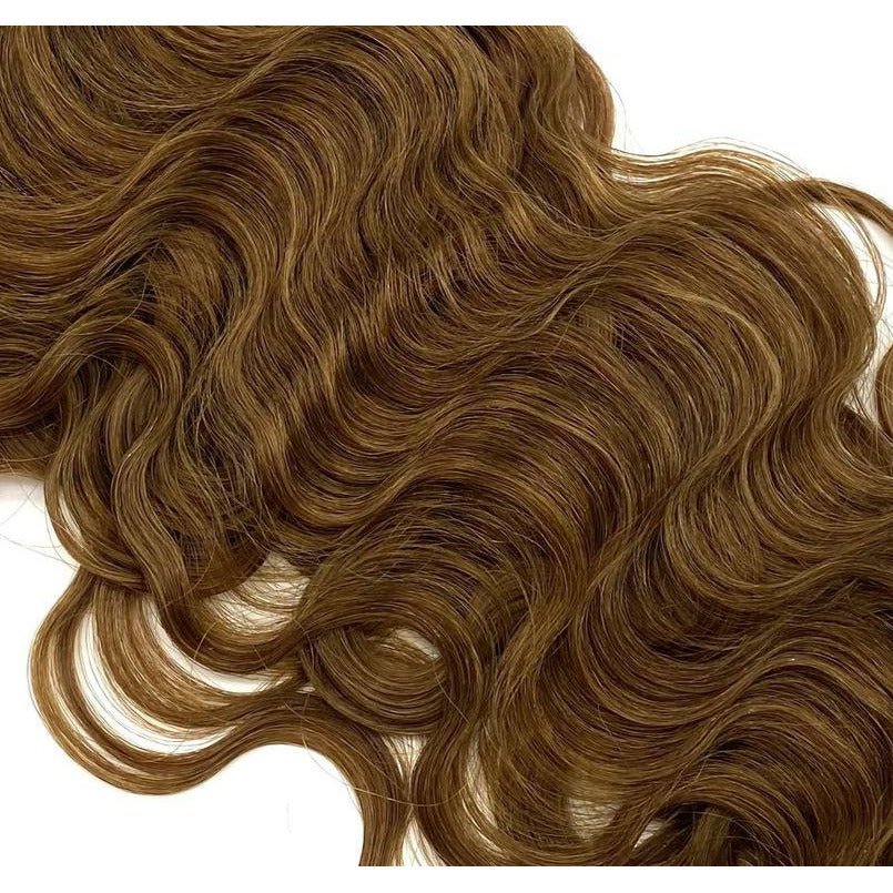 18" Wavy M-Tip Tape Extensions 100 Strands Remy Human Hair