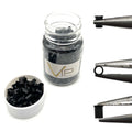 Micro Rings for Hair Extensions - Tube Copper 500 Pcs Brown Black