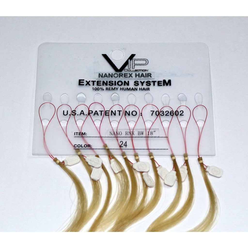 18" Body Wave Human Hair Extensions VIP Nanorex System
