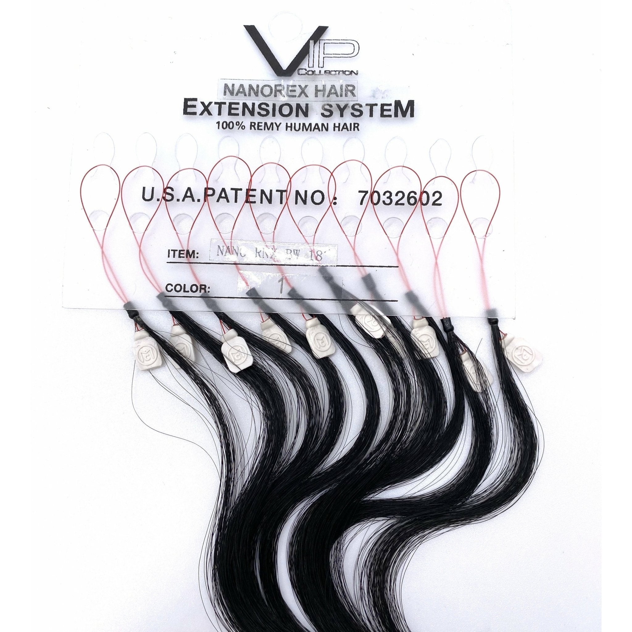 18" Body Wave Human Hair Extensions VIP Nanorex System