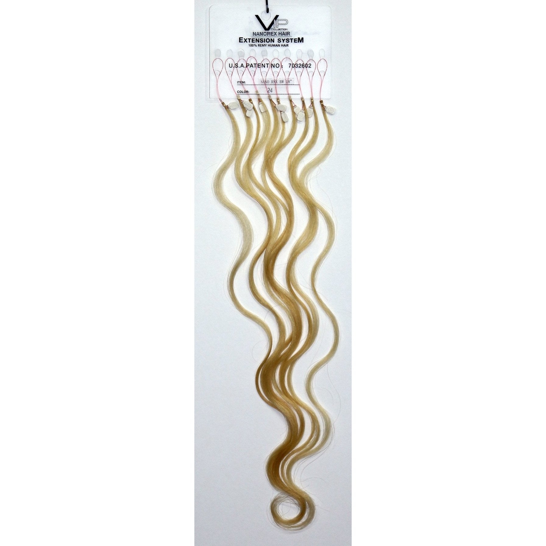 18" Body Wave Human Hair Extensions VIP Nanorex System