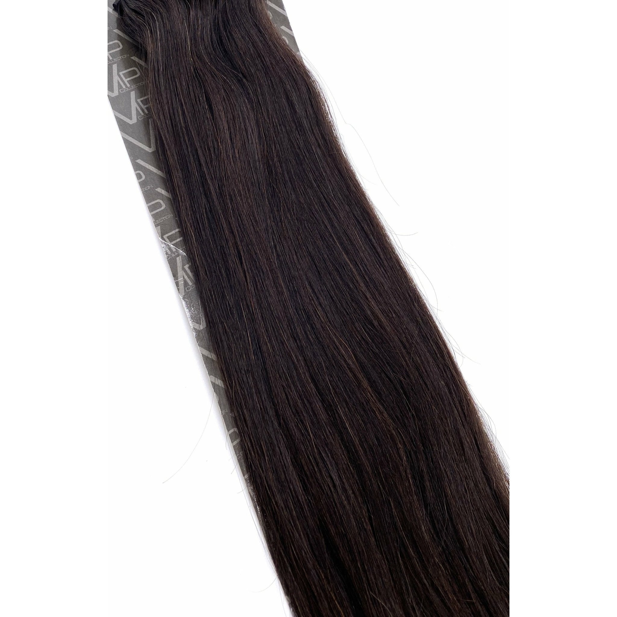 Nanorex 18 Inch Silky Straight Human Hair Extensions, 10 Strands