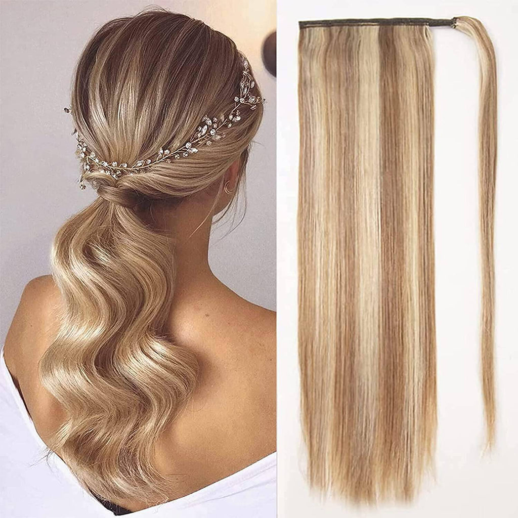 18" Silky Human Hair Ponytail Extension