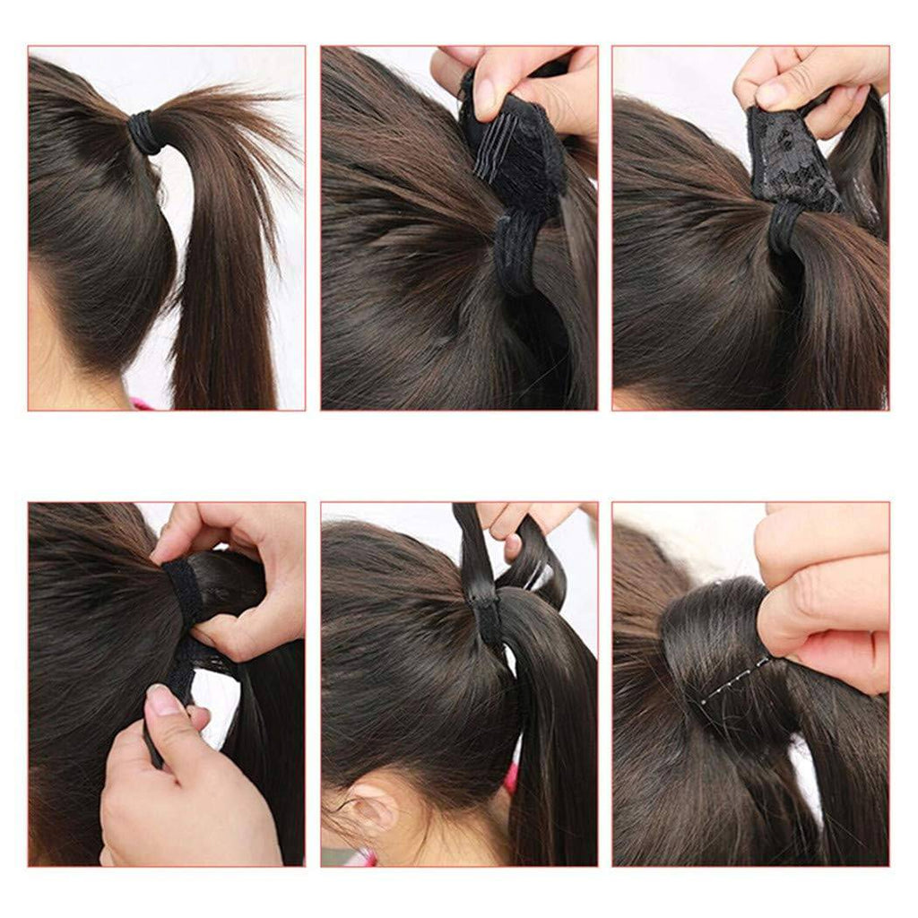 18" Silky Human Hair Ponytail Extension