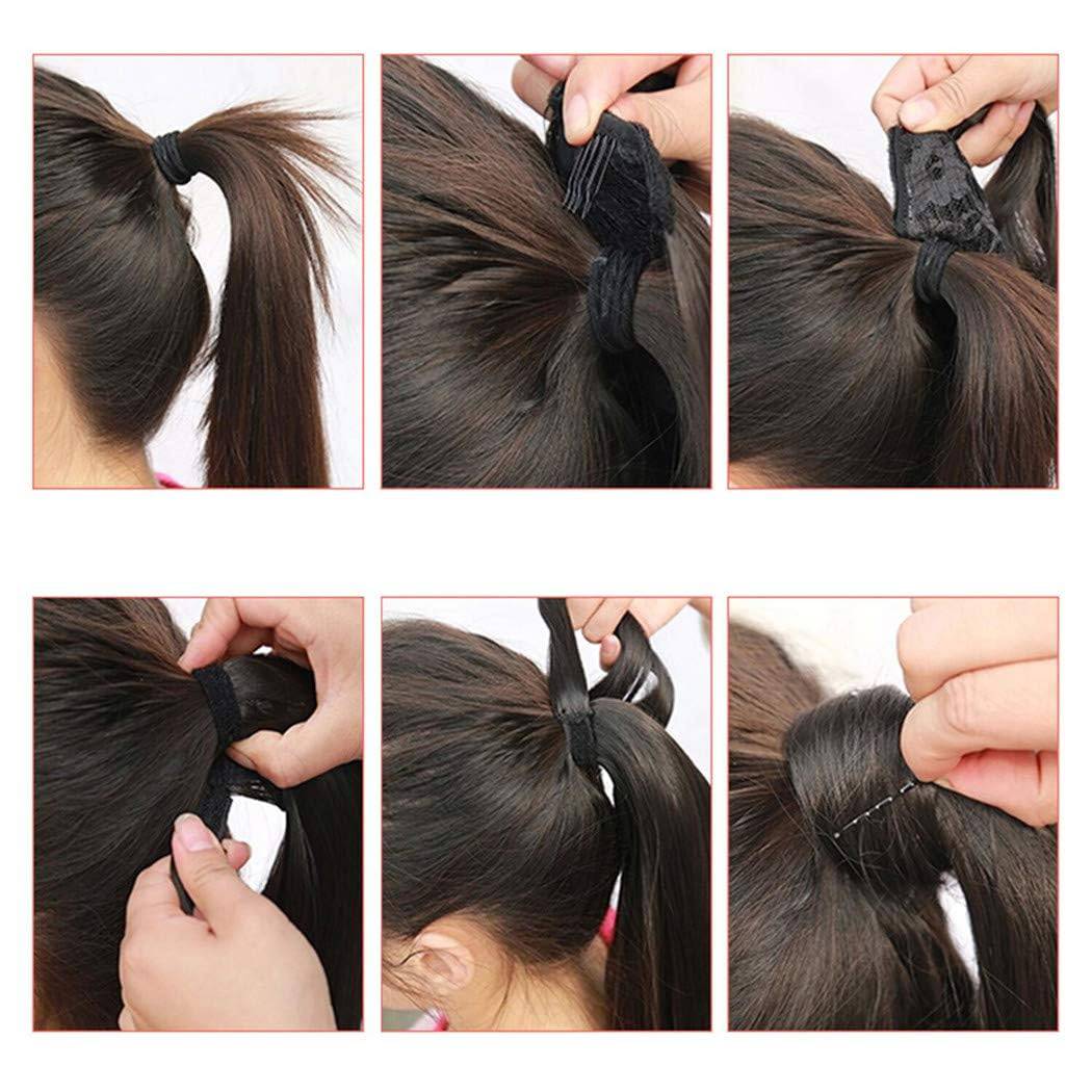 18" Silky Human Hair Ponytail Extension