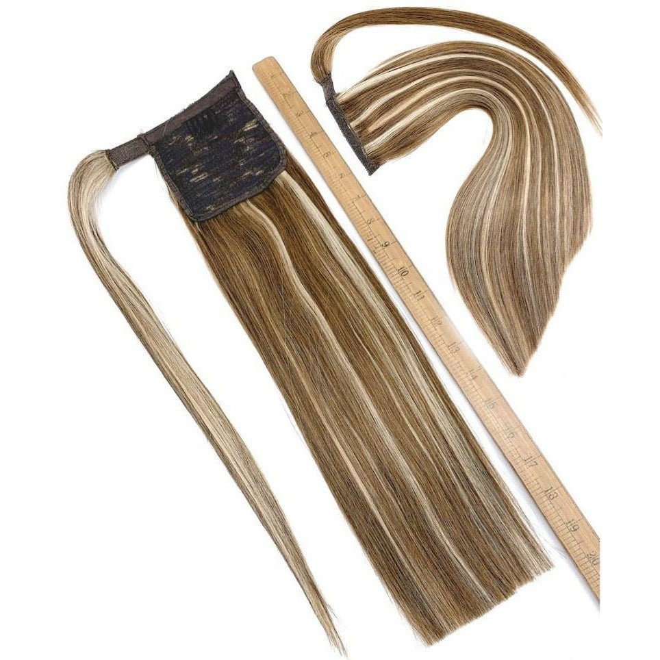 18" Silky Human Hair Ponytail Extension