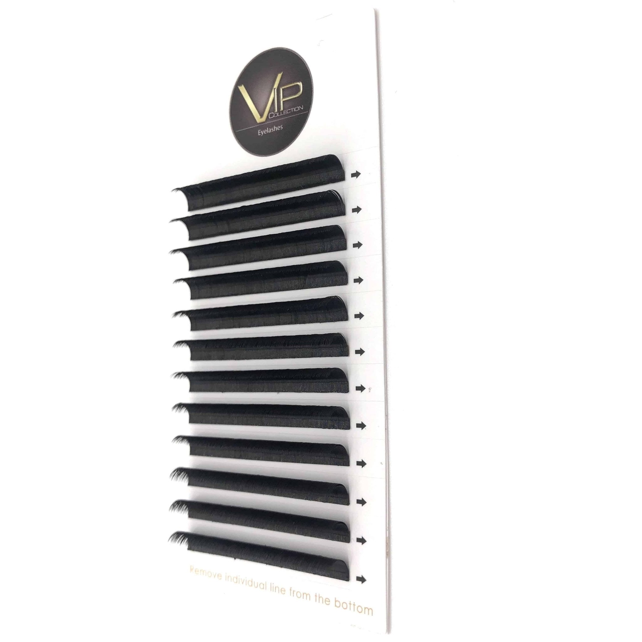 Professional 0.07 D Curl Quick Fan Lash Extensions, 12 Lines