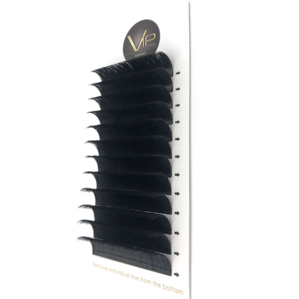 Professional 0.07 D Curl Quick Fan Lash Extensions, 12 Lines