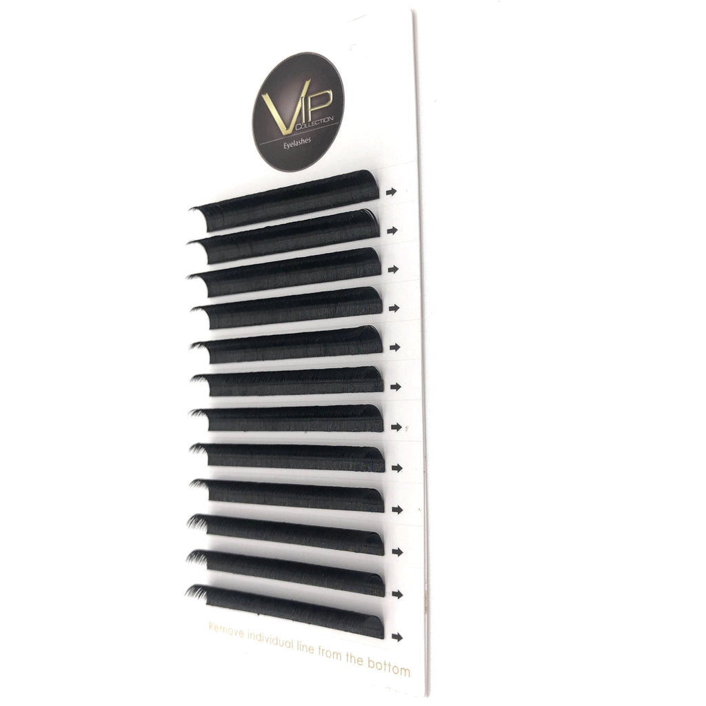 Professional 0.07 D Curl Quick Fan Lash Extensions, 12 Lines