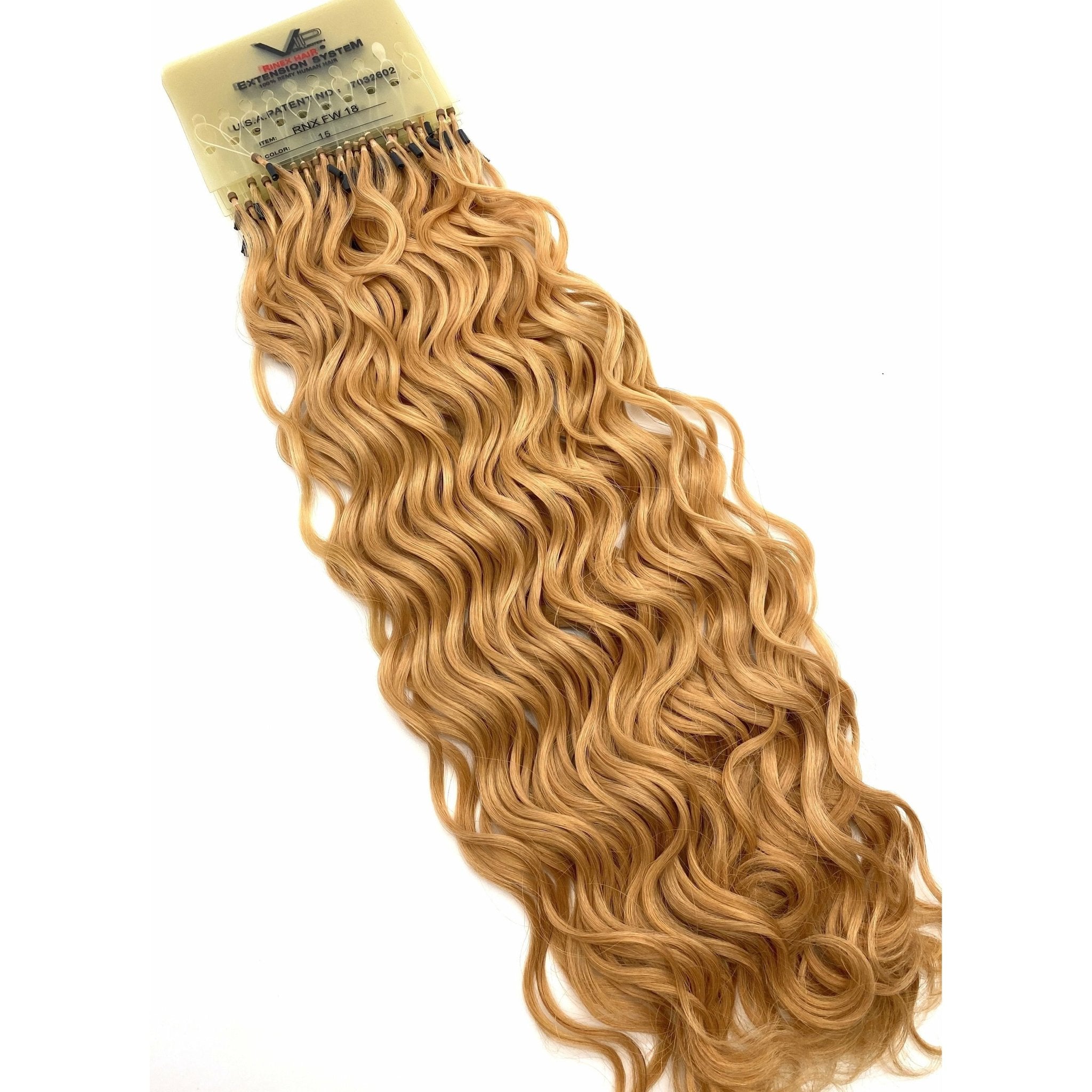 18 Inch Curly Human Hair Extensions - Premium French Wave Set