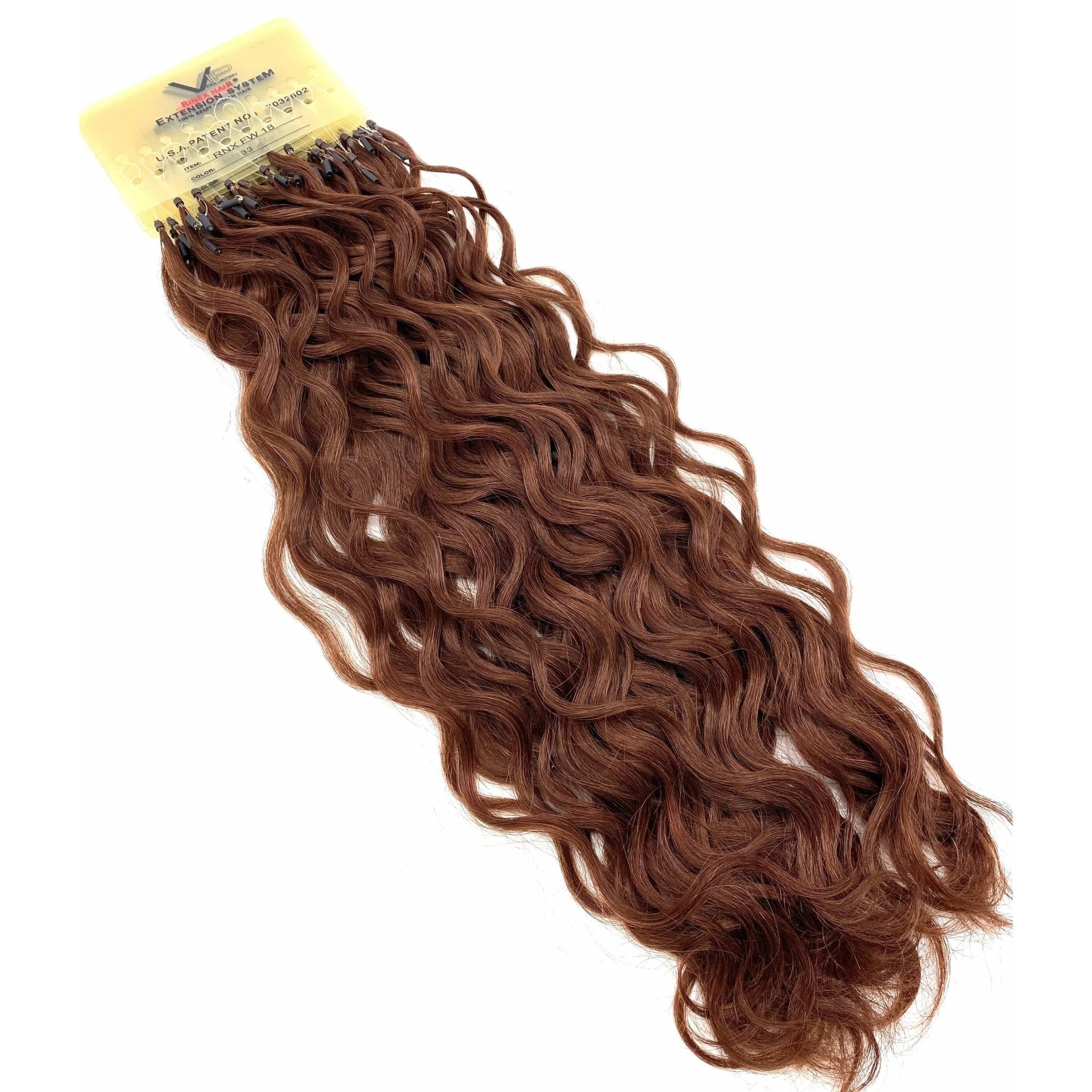 18 Inch Curly Human Hair Extensions - Premium French Wave Set