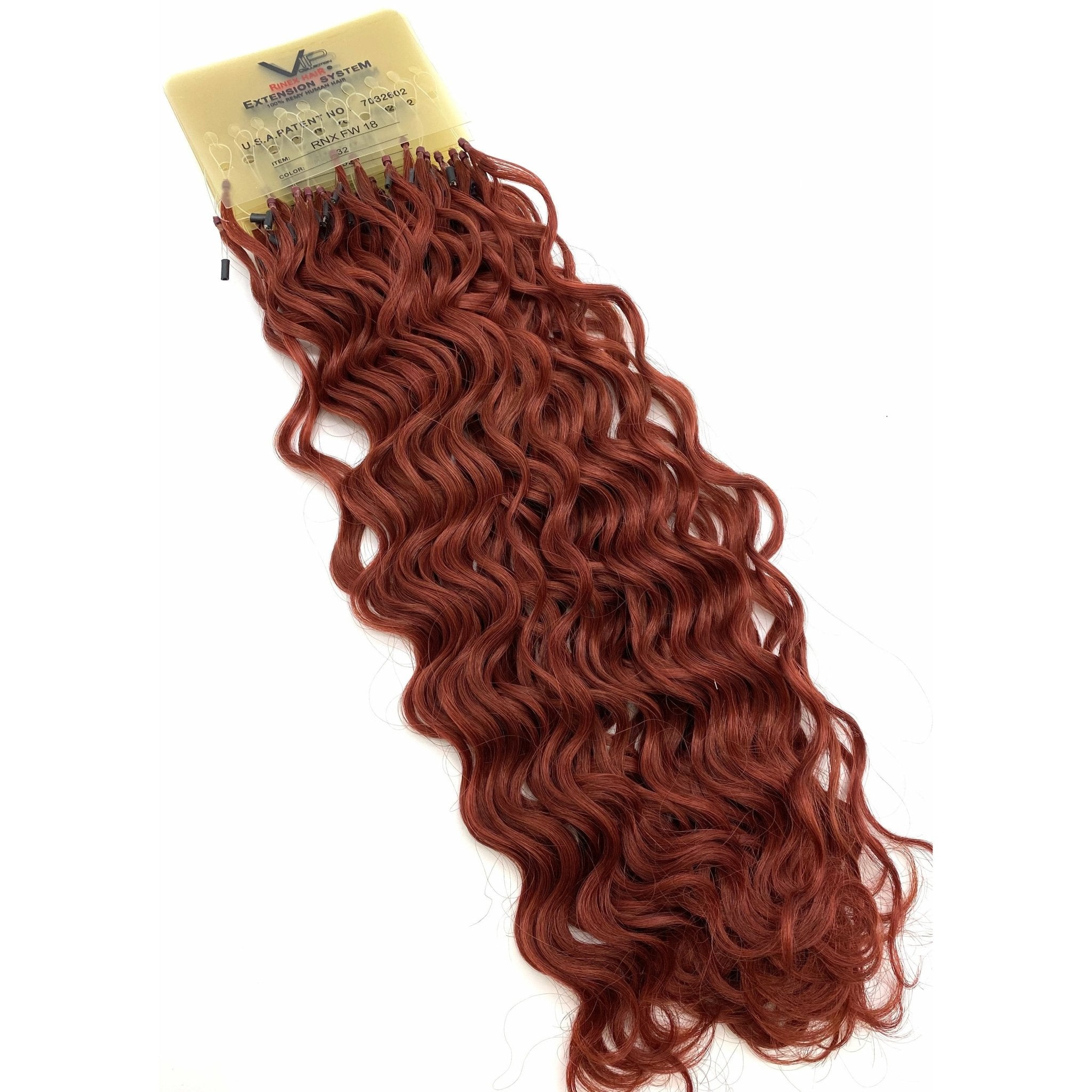 18 Inch Curly Human Hair Extensions - Premium French Wave Set