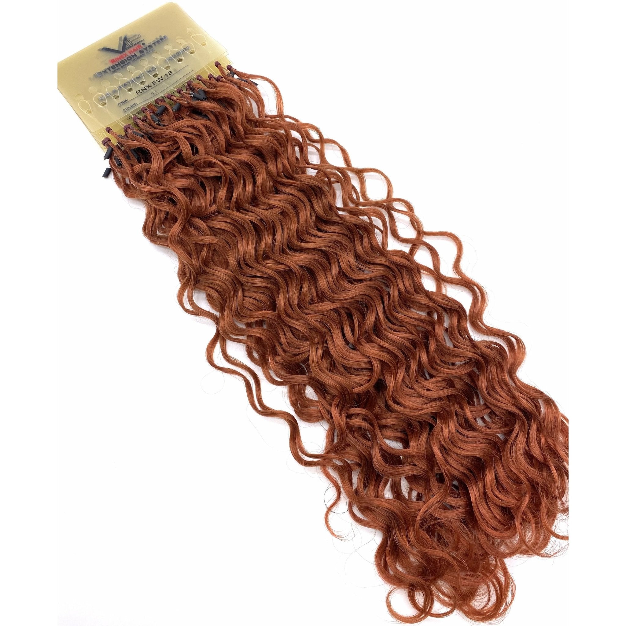 18 Inch Curly Human Hair Extensions - Premium French Wave Set