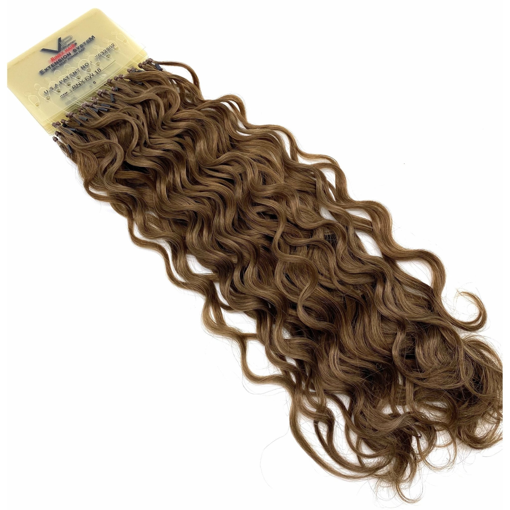 18 Inch Curly Human Hair Extensions - Premium French Wave Set