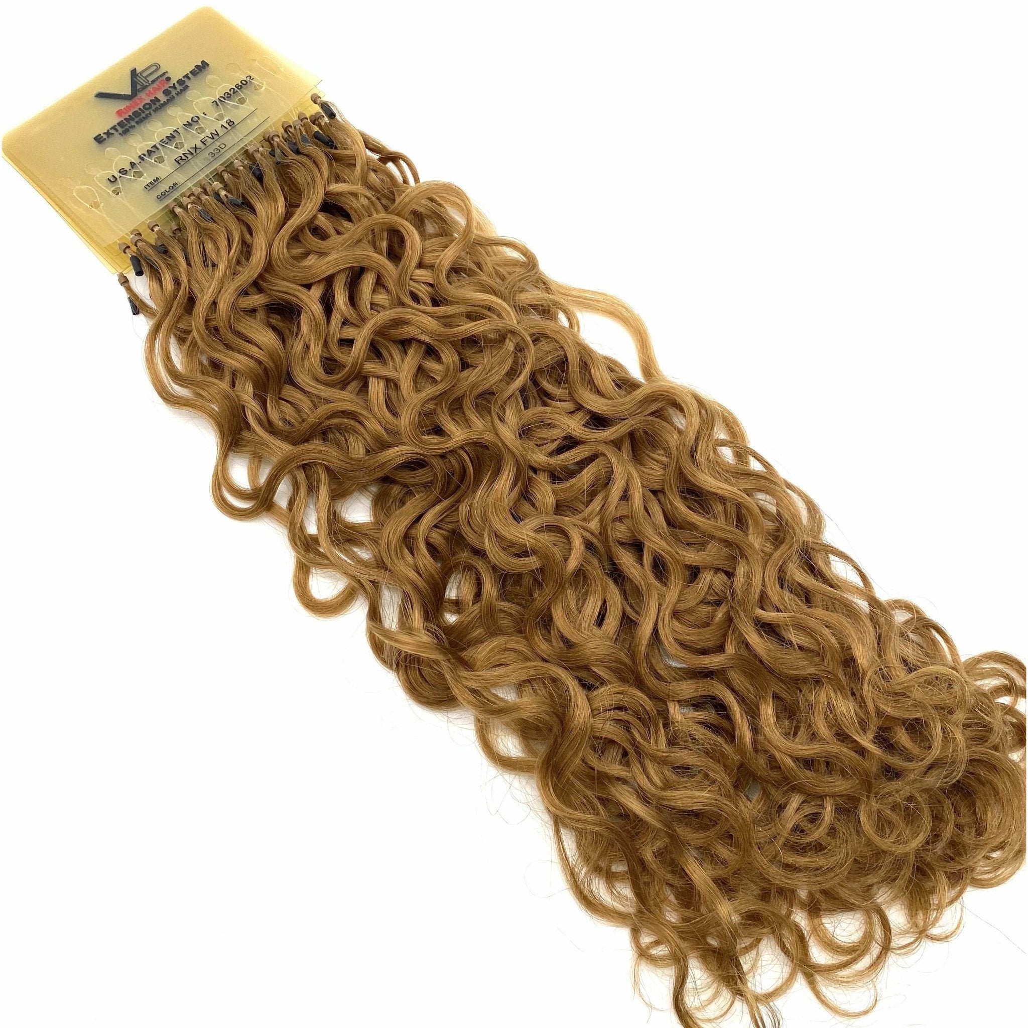 18 Inch Curly Human Hair Extensions - Premium French Wave Set