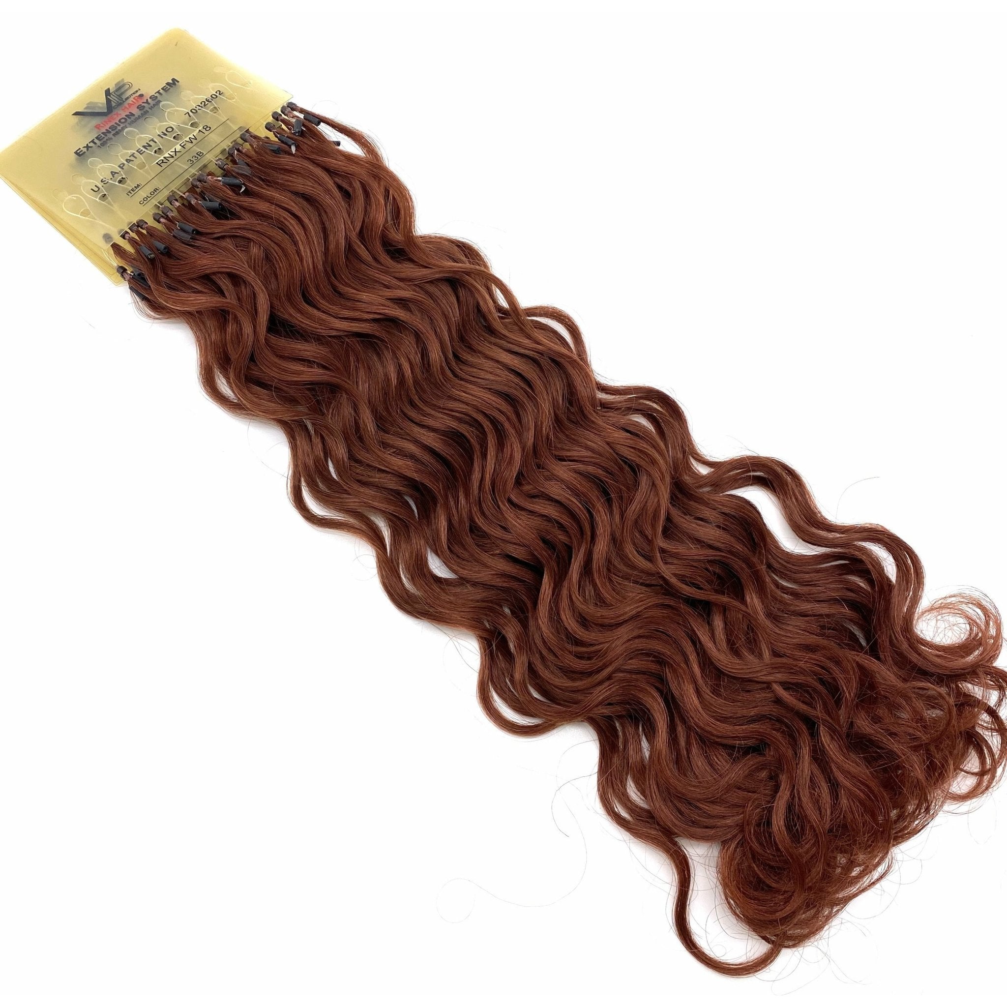 18 Inch Curly Human Hair Extensions - Premium French Wave Set