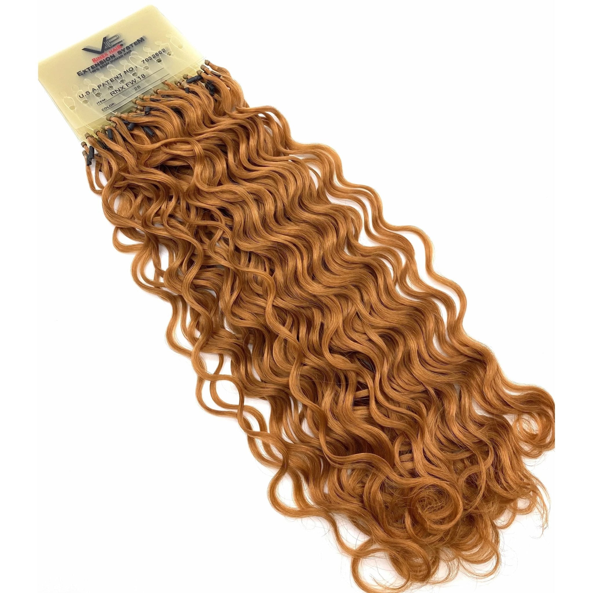 18 Inch Curly Human Hair Extensions - Premium French Wave Set