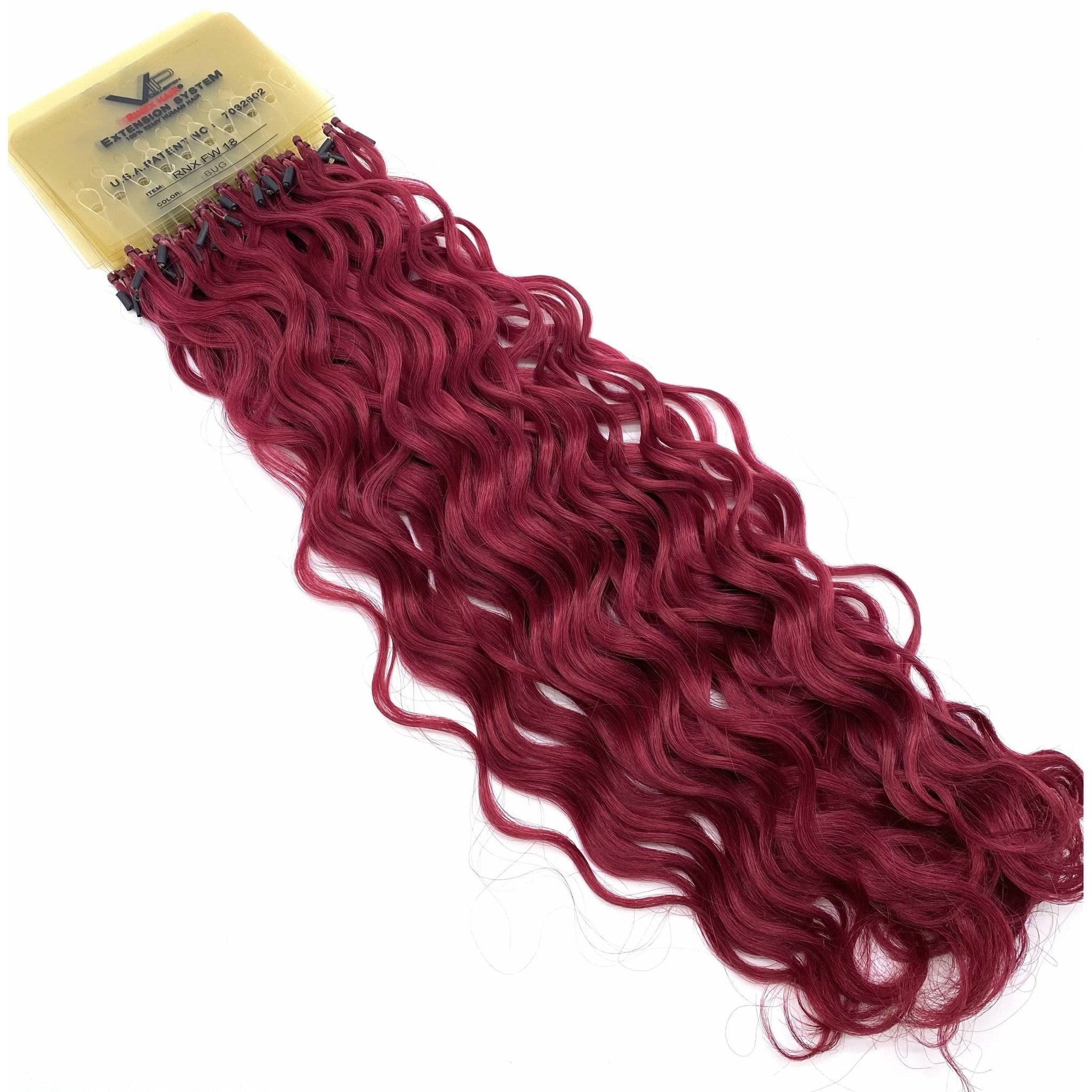 18 Inch Curly Human Hair Extensions - Premium French Wave Set