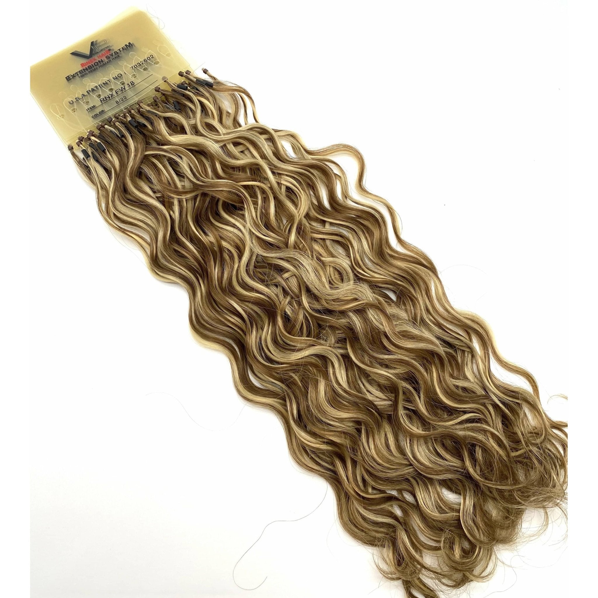 18 Inch Curly Human Hair Extensions - Premium French Wave Set