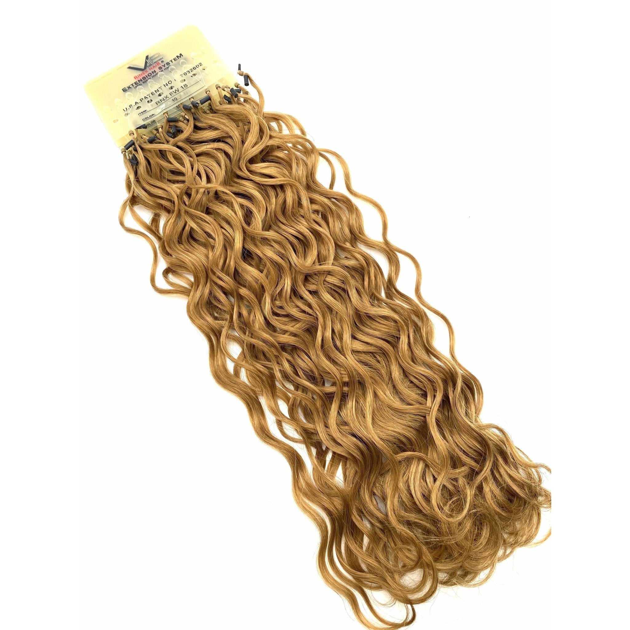 18 Inch Curly Human Hair Extensions - Premium French Wave Set
