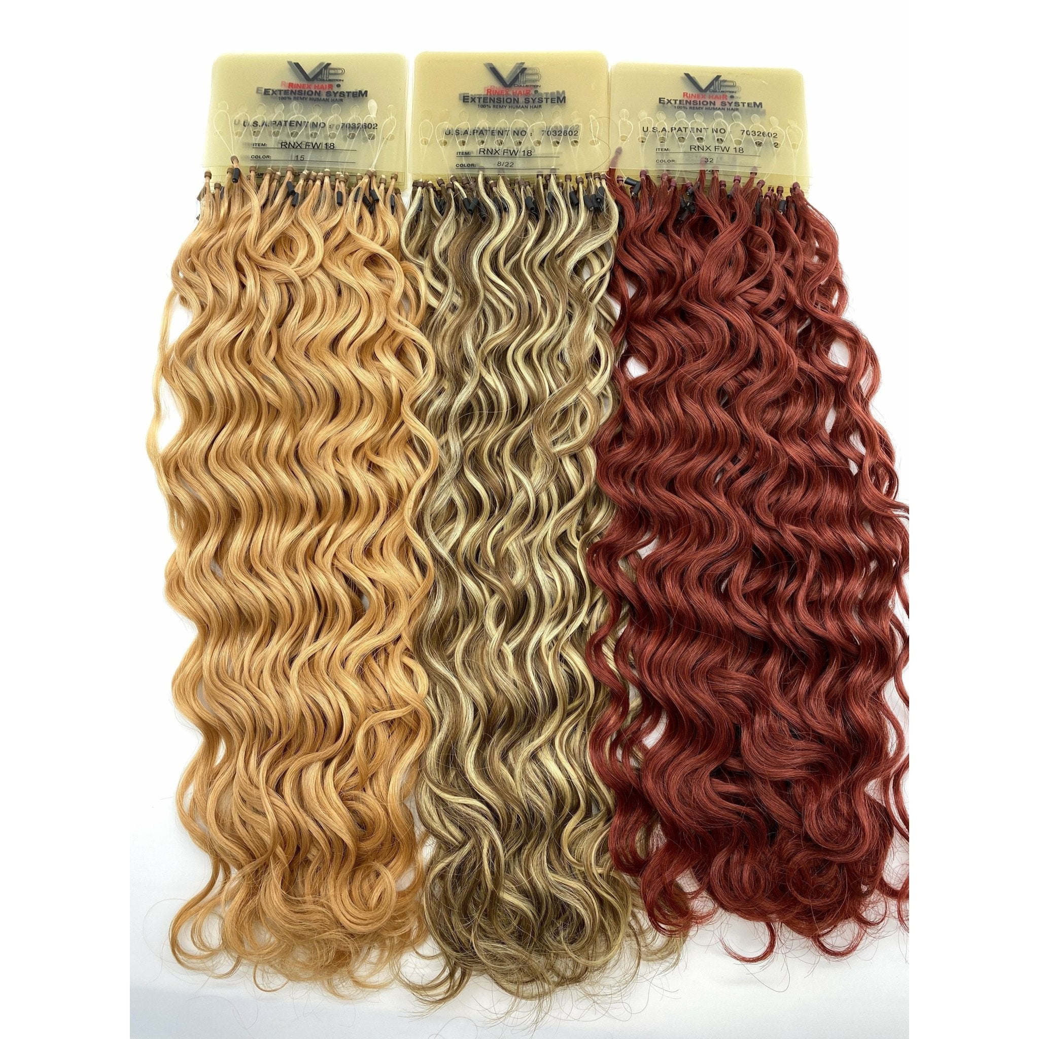 18 Inch Curly Human Hair Extensions - Premium French Wave Set