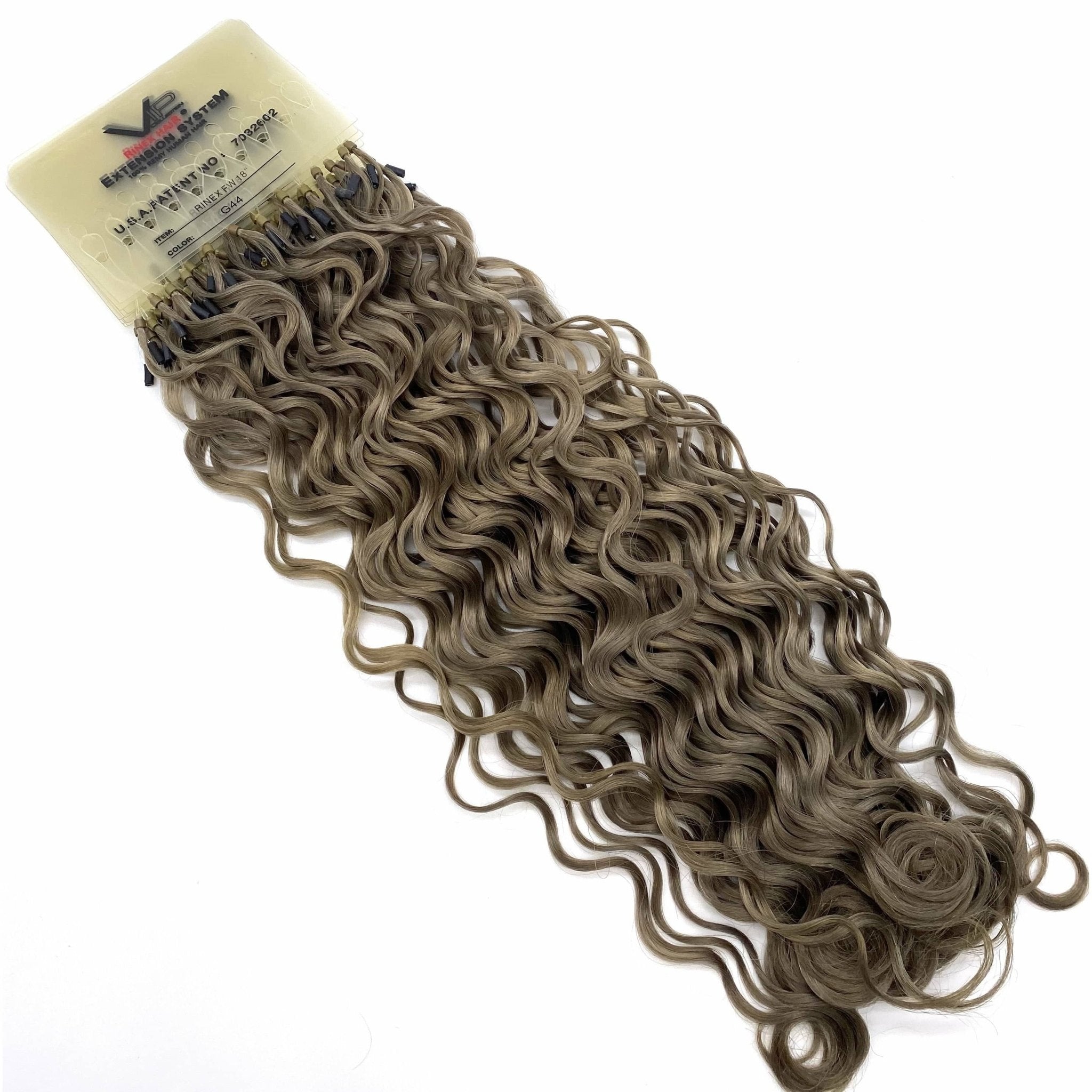 18 Inch Curly Human Hair Extensions - Premium French Wave Set