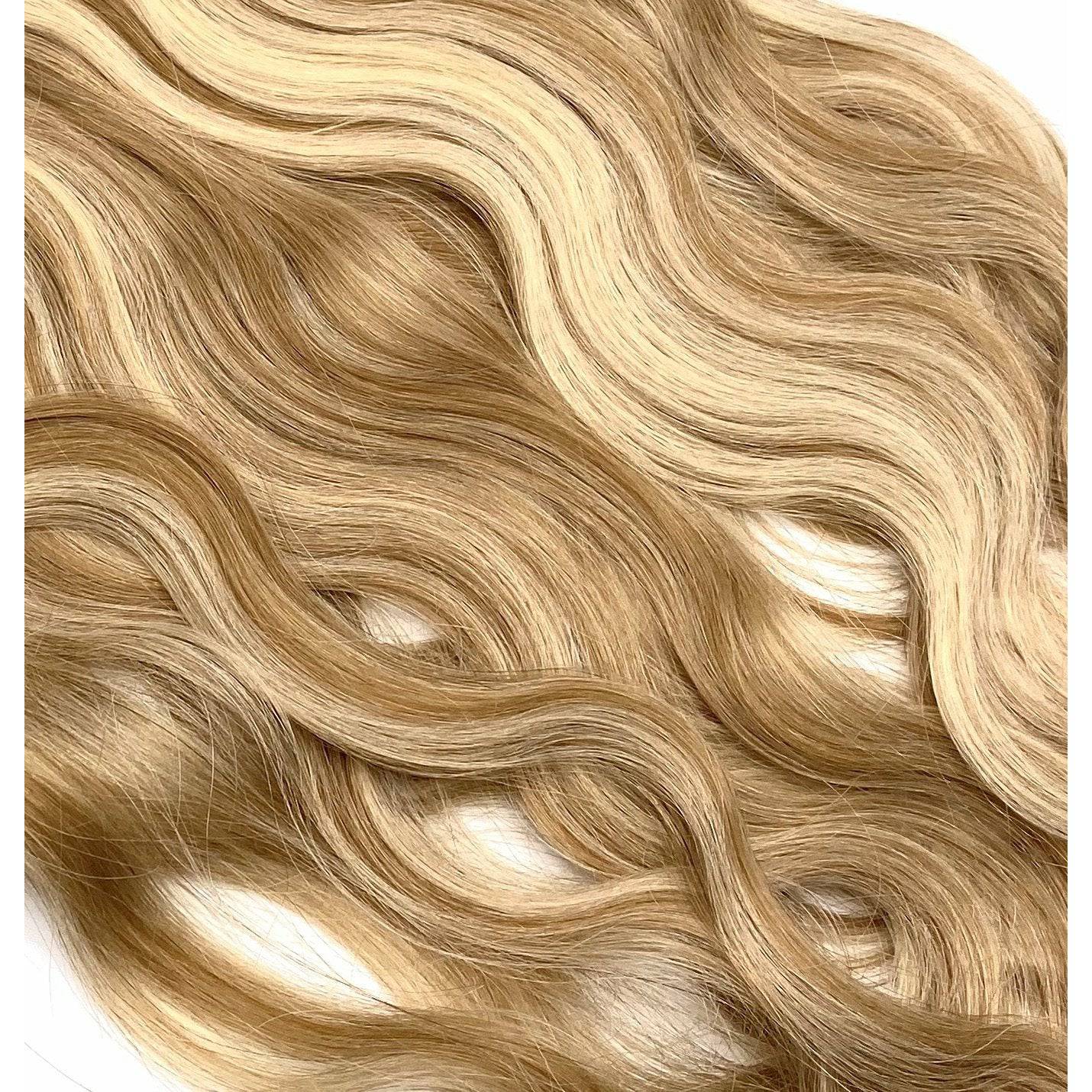 18 Inch Wavy Human Hair Extensions - Seamless Glamour Style