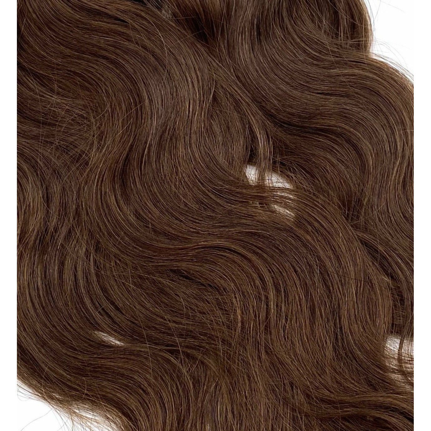 18 Inch Wavy Human Hair Extensions - Seamless Glamour Style