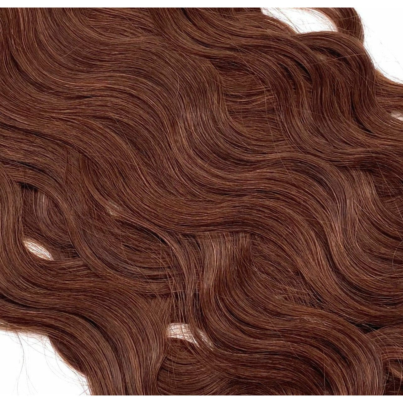 18 Inch Wavy Human Hair Extensions - Seamless Glamour Style