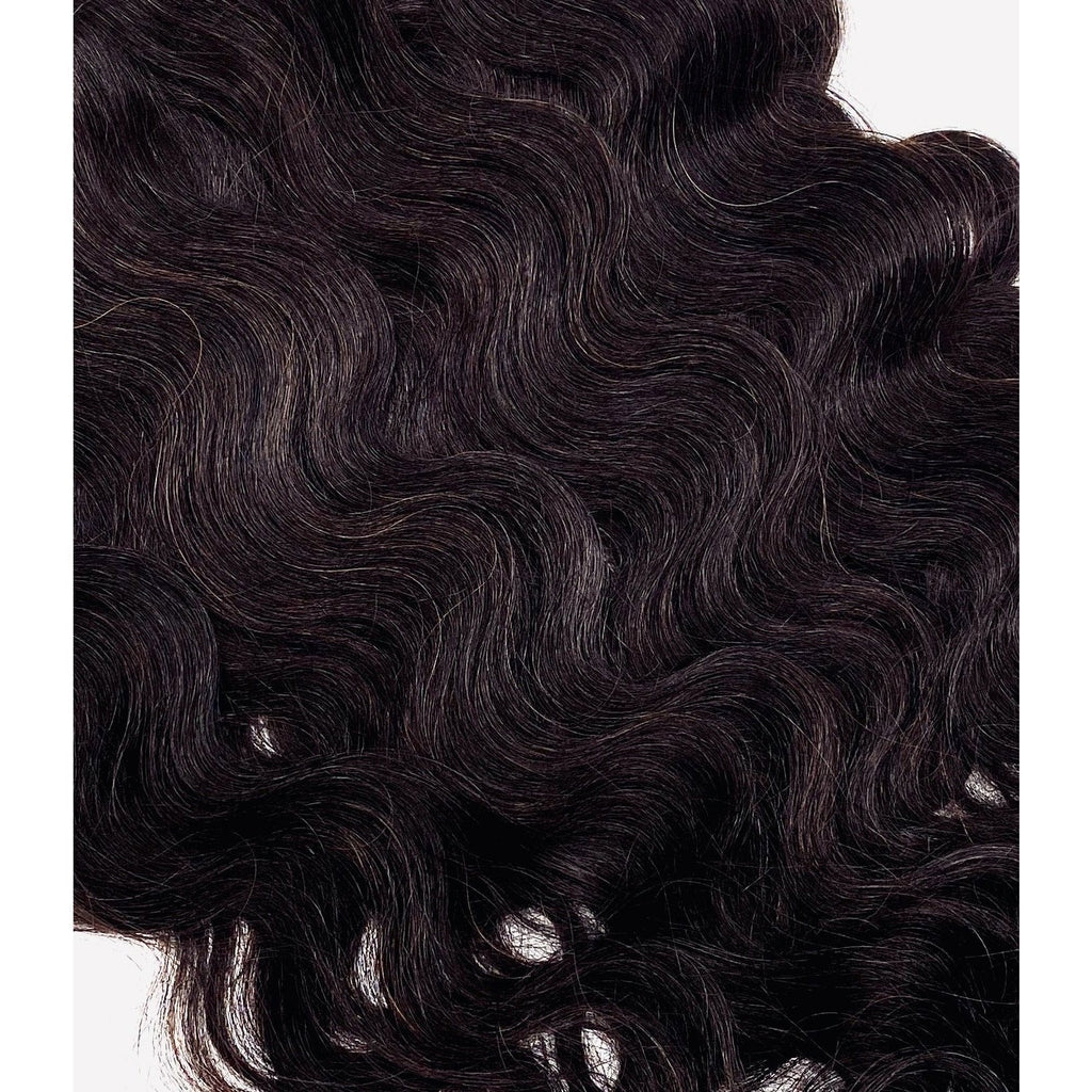 18 Inch Wavy Human Hair Extensions - Seamless Glamour Style