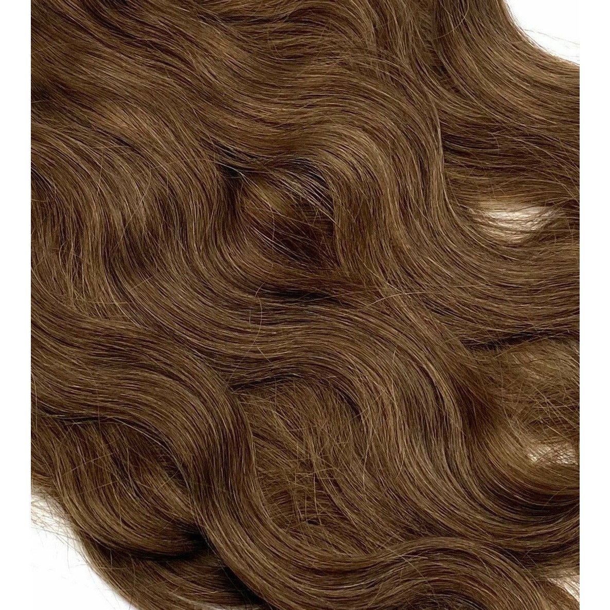 18 Inch Wavy Human Hair Extensions - Seamless Glamour Style