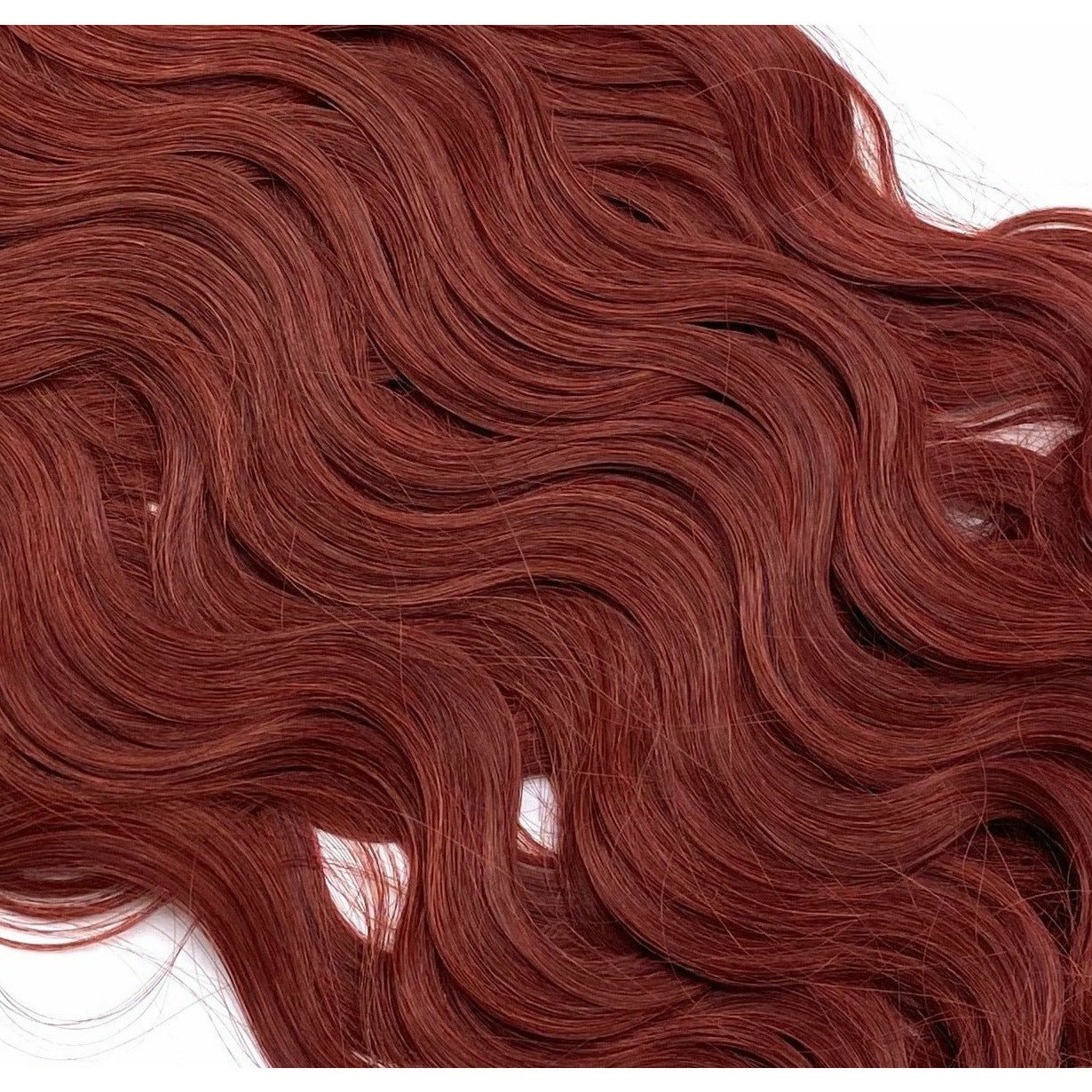 18 Inch Wavy Human Hair Extensions - Seamless Glamour Style