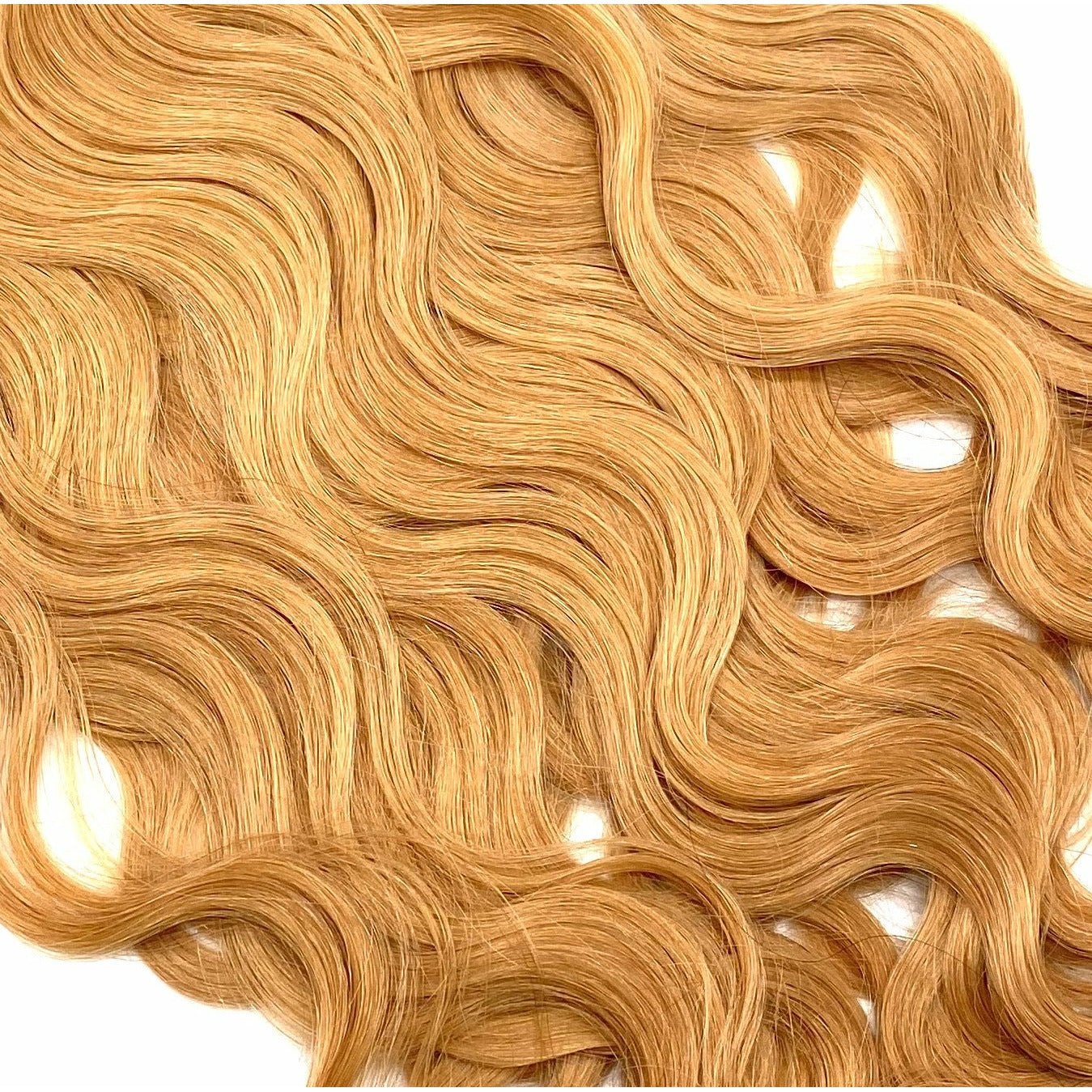 18 Inch Wavy Human Hair Extensions - Seamless Glamour Style
